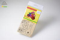 3D-puzzle coloring Motorcyclist