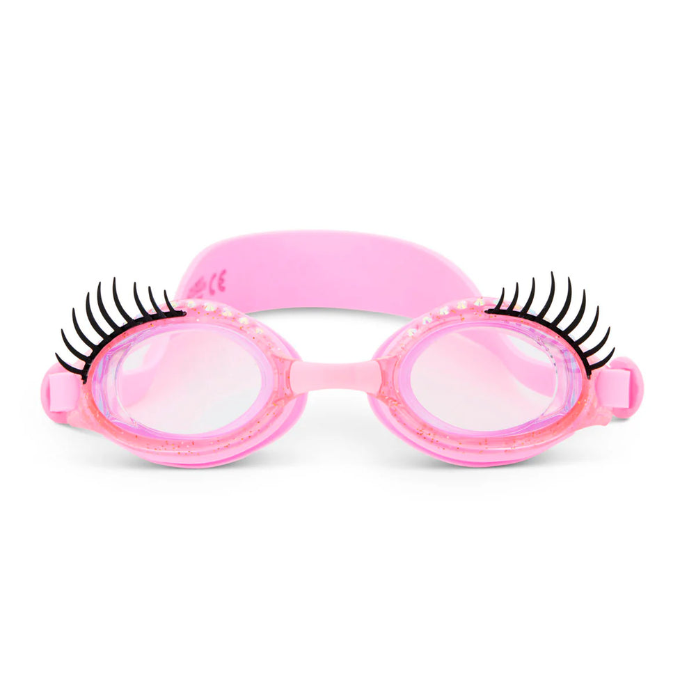 Powder Puff Pink Splash Lash Swim Goggles