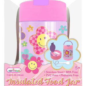 Wholesale Insulated Food Jar, Groovy Flower