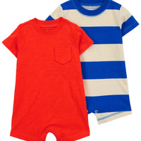 2-Pack Cotton Rompers