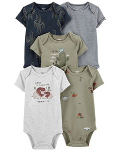 Baby 5-Pack Short-Sleeve Bodysuits