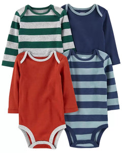 Baby 4-Pack Long-Sleeve Bodysuits