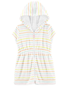 Baby Striped Hooded Cover-Up