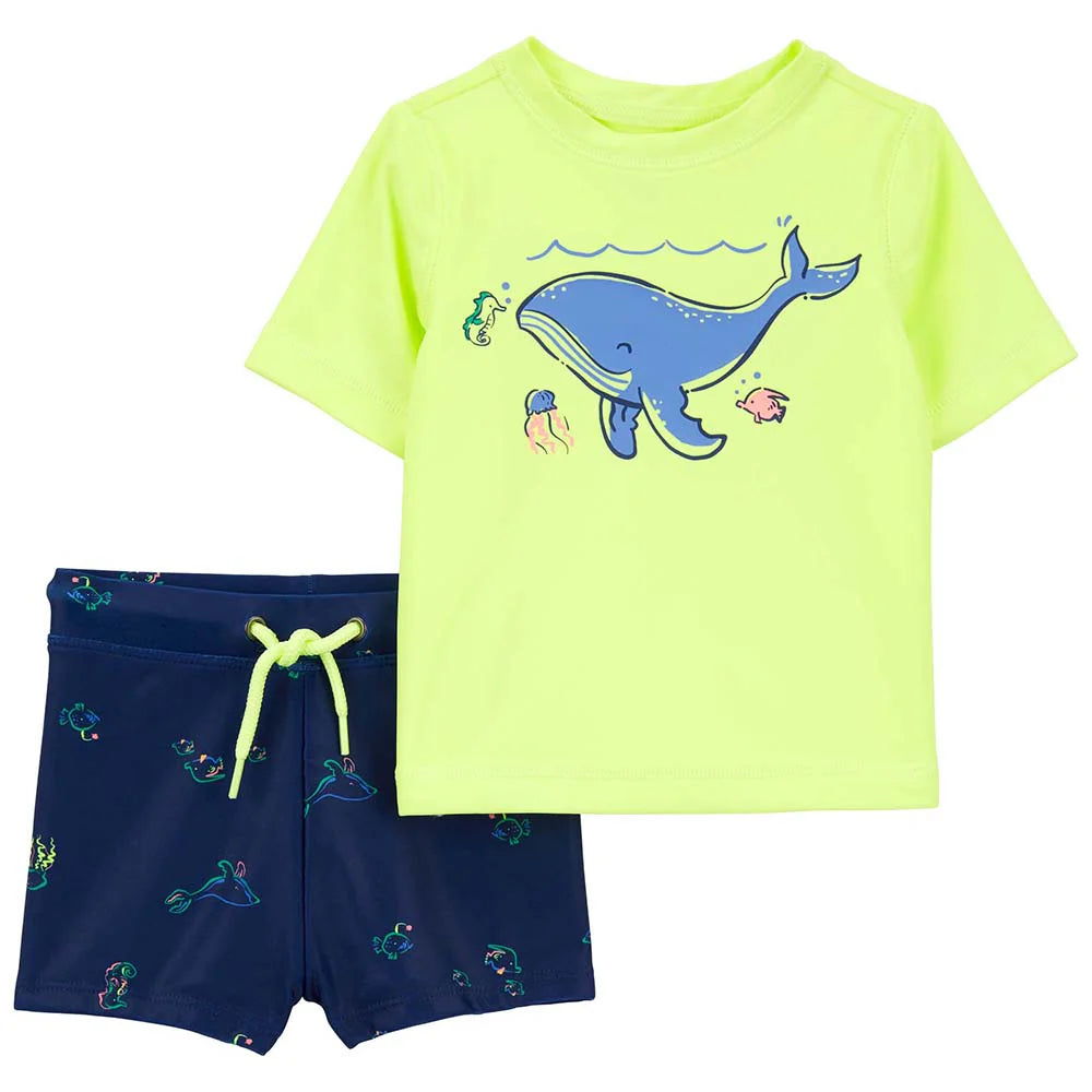 Baby Boys' 2-Piece Whale Swim Set