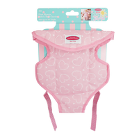 Fabric Doll Carrier, Pink Hearts