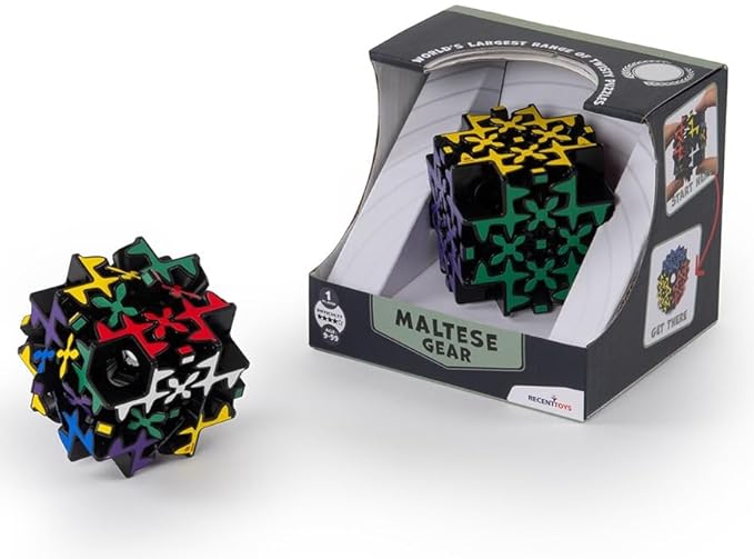 Meffert's Maltese Gear - The Original Twisting Gears Cube Brainteaser Puzzle Challenge from Recent Toys - Travel Friendly Fun for Ages 9 to Adult