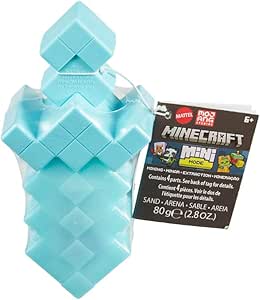 Minecraft Mini Mode Mining Action Figures With Reveal, Accessory & Moldable Sand (Characters May Vary)