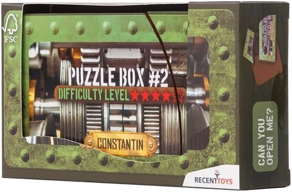 Constantin Puzzle Box #2 - Wood Brainteaser Puzzle from Recent Toys for Ages 14 and Up