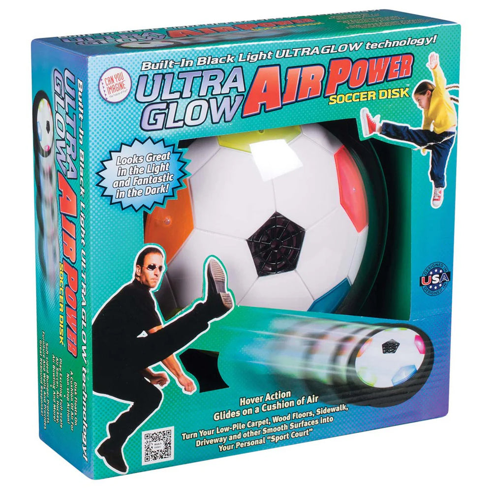 We're Always Thinking Ultra Glow Air Power Soccer Disk