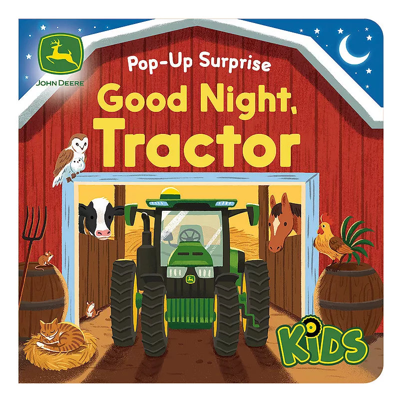 John Deere Kids Lift-the-Flap & Pop-Up Good Night Tractor Book