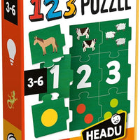 123 Puzzle – Preschool Learning Activities Ages 3-6, Educational Toys for 3 4 5 6 Year Old Boys Girls, Kindergarten Math Games for Kids, Preschool Counting Learning Number Puzzle, Teaching Games