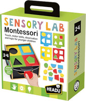 Sensory Lab Montessori - Toddler Learning Activities Ages 2-4, Educational Sensory Toys for 2 3 4 Year Old Boys Girls, Wooden Shape Sorter and Stacker, Montessori Sorting Toys, Teaching Games
