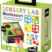 Sensory Lab Montessori - Toddler Learning Activities Ages 2-4, Educational Sensory Toys for 2 3 4 Year Old Boys Girls, Wooden Shape Sorter and Stacker, Montessori Sorting Toys, Teaching Games