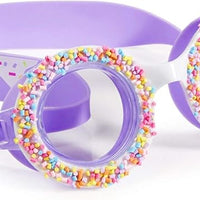 Girls' Grape Swimming Goggles with UV Protection (Ages 6+ up) - Latex-Free, 100% Silicone - Includes Anti-Fog & UV Protection - Hard Protective Cover & Adjustable Nose Piece