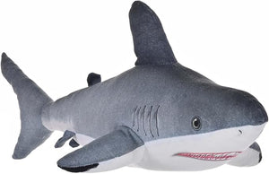 Naturekins Great White Shark, Stuffed Animal, 12 Inches, Plush Toy, Fill is Natural Rubber