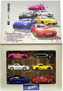 Japan Street Theme 6 Piece Set Diecast Model Cars