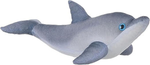 Naturekins Dolphin, Stuffed Animal, 12 Inches, Plush Toy, Fill is Natural Rubber