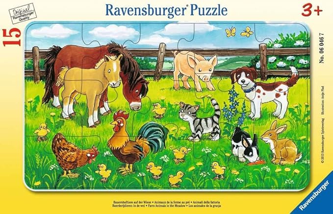 Puzzle 06046 Farm Animals on the Meadow, Puzzle Mat