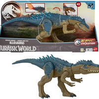 Jurassic World Mattel Jurassic World HRX50 Allosaurus - trample attack, realistic moves and wild attack, with raised neck, scary bite motion and roar