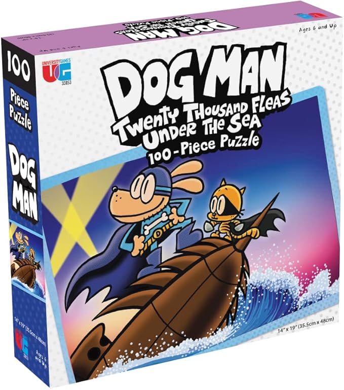 Dog Man 20,000 Fleas Under The Sea 100 Piece Puzzle