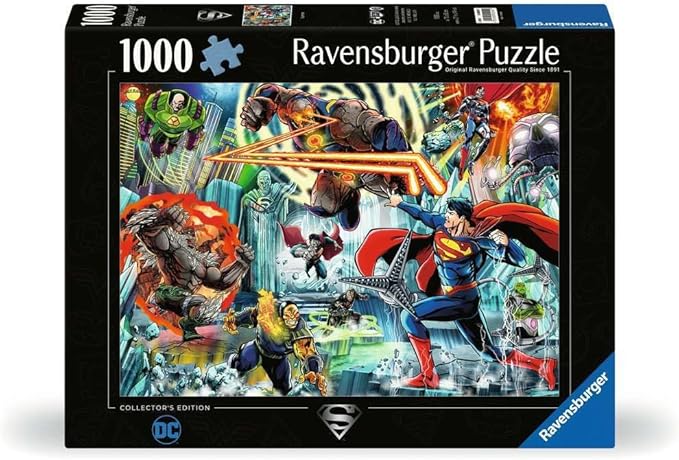 Ravensburger DC Collector's Edition Superman 1000 Piece Jigsaw Puzzle for Adults - 12000245 - Handcrafted Tooling, Made in Germany, Every Piece Fits Together Perfectly