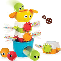 Yookidoo Babies Musical Tumble Ball Stacker Toy. Colorful Sensory Toddlers STEM Enhancing Game. Battery Operated Stacking Tumbling Play. Ages 9 Month Up