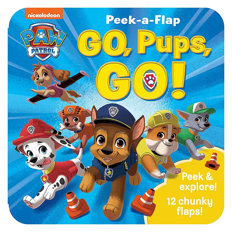 Paw Patrol Go, Pups, Go! Peek-a-Flap Board Book