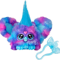 Furby Furblets Luv-Lee Mini Friend, 45+ Sounds, K-Pop Music & Furbish Phrases, Electronic Plush Toys for Girls & Boys 6 Years & Up, Purple & Blue