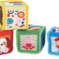 Discovery Soft Blocks for Infants and Toddlers Ages 3-18 Months; Textures, Shapes and Sounds to Engage The Senses