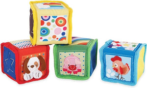 Discovery Soft Blocks for Infants and Toddlers Ages 3-18 Months; Textures, Shapes and Sounds to Engage The Senses