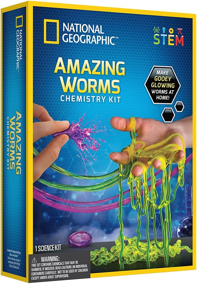 Discover with Dr. Cool National Geographic – Amazing Worms Chemistry Kit