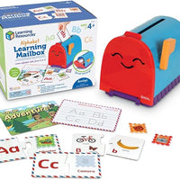 Learning Resources Alphabet Learning Mailbox - ABC Learning Toys for Kids Ages 4+, Montessori Preschool Toys, Fine Motor Skills,Alphabet Learning Toys