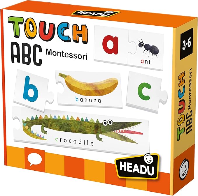 Touch ABC Montessori – Preschool Learning Activities Ages 3-6, Educational Toys for 3 4 5 6 Year Old Boys Girls, Alphabet Learning ABCs, Letter Recognition for Preschoolers, Teaching Games
