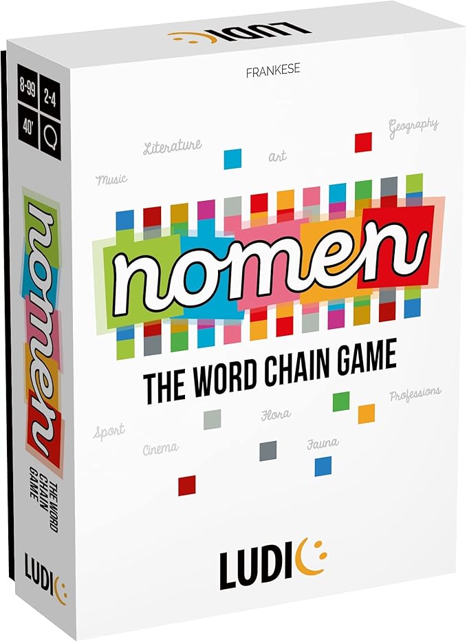 Ludic Nomen - Family Board Games for Adults and Kids Ages 8+, 2 to 4 Players, Family Word Party Game, Fun Games for Adults, Game Night Games for Groups Adult, Adult Board Games for Game Night