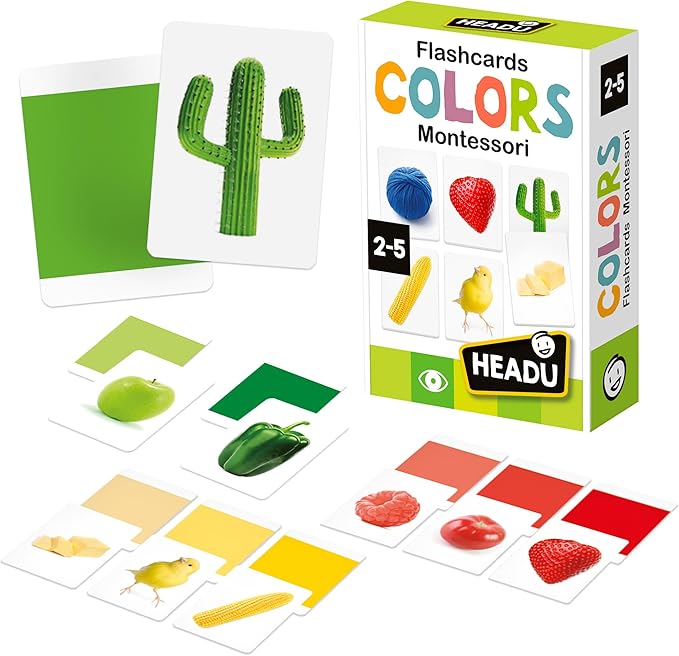 Colors Flash Cards Montessori – Preschool Toddler Learning Activities Ages 2-5, Educational Toddler Flash Cards for 1 2 3 4 Year Old Boys Girls, Color Sorting Montessori, Classroom Must Haves