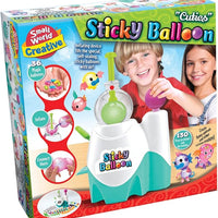 Sticky Balloon Creation Kit with Balloon Inflating Device - Create Your Own Mini Creatures - Kids Parties & Sleepovers - Arts and Crafts for Kids Age 5+ - Refill Ballons Available