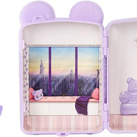 Na Na Na Surprise Mini Backpack Bedroom Lizzy York Fashion Doll, Fuzzy Purple Bear Backpack, Gift for Kids, Ages 5 6 7 8+ Years