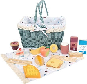 Picnic Basket, Accessories for Children's Kitchen and Shop, Roll Toy for Children from 3 Years