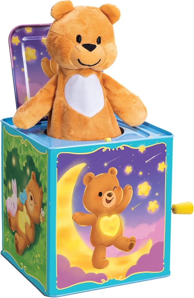 Teddy Bear Pop N Glow Jack in The Box-18+mo-