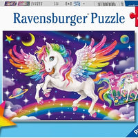 Ravensburger Unicorn and Pegasus Jigsaw Puzzle Set for Kids - 2 x 24 Pieces | Easy-to-Hold Pieces | Engaging Design | Fosters Cognitive Development | FSC Certified
