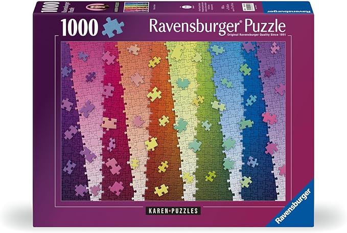 Ravensburger Karen Puzzles – Colors on Colors 1000 Piece Jigsaw Puzzle | Vibrant Imagery | Perfect Interlocking Fit | Ideal for Adults and Kids | Made in Germany