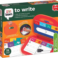 Jumbo - I Learn to Write – Learning & Writing Games for Kids - Improves Dexterity, Hand Eye Coordination, Vocabulary & Fine Motor Skills - 94 Exercises, 5 Levels & Carry Case - Age 4 Years Plus
