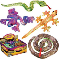 Toysmith Sand-filled Shimmering Reptiles, 1 Count (Assorted Colors and Styles)