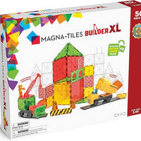 MAGNA-TILES Builder XL 50-Piece Magnetic Construction Set, The Original Magnetic Building Brand