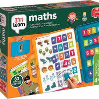 Jumbo I Learn Maths - Fun Educational Toys & Learning Game for Kids, Preschool Learning Resources, Childrens Counting & Times Tables Exercises - Count, Subtract, Add and Multiply - Ages 4 Years Plus