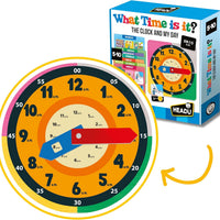 What Time is it – Kids Learning Toys Ages 5-10, Educational Stem Toys for 5 6 7 8 9 10 Year Old Boys Girls, Telling Time Teaching Clock for Kids, Learning Time Analog Clock, Classroom Must Haves