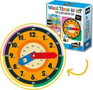 What Time is it – Kids Learning Toys Ages 5-10, Educational Stem Toys for 5 6 7 8 9 10 Year Old Boys Girls, Telling Time Teaching Clock for Kids, Learning Time Analog Clock, Classroom Must Haves