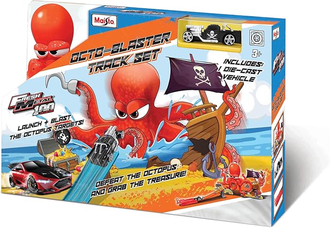 Maisto Octo-Blaster 1:64 Scale Track Set with Vehicle