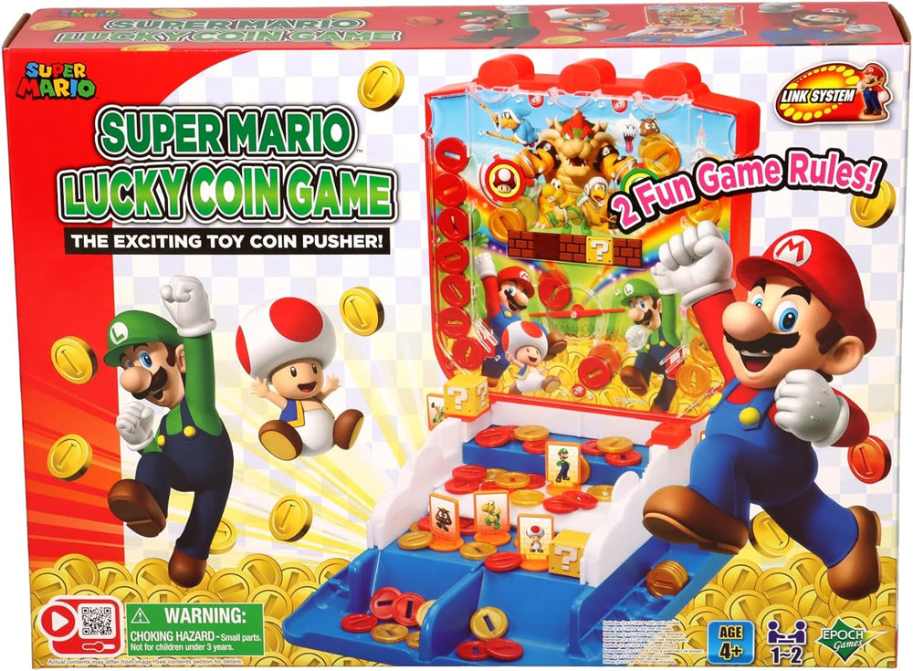 Super Mario Lucky Coin Game - Tabletop Skill and Action Game for 1-2 Players