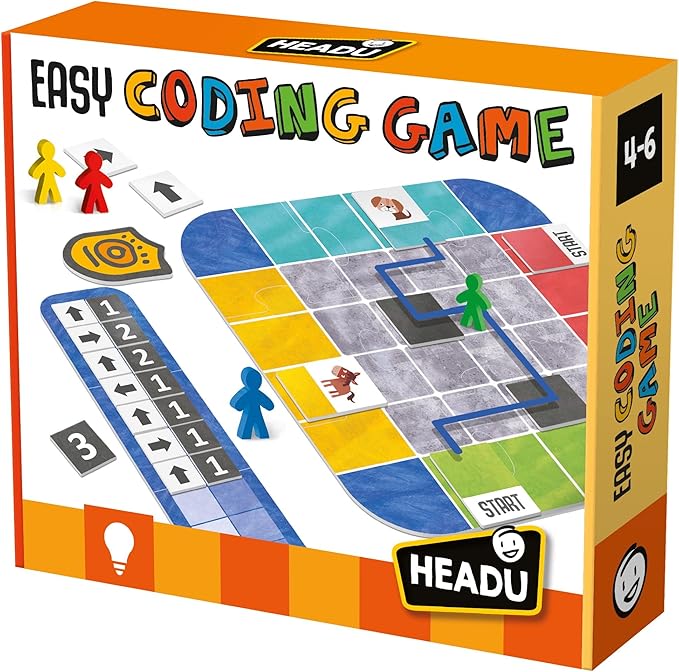 Easy Coding Game for Ages 4-7 - STEM Coding Games, Kit for Kids Activities, Learning Programming Kit Toys, Board Game Gift for Kids, Preschool Learning Toys, Teacher Homeschool Supplies